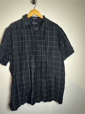 Marc Edwards Linen Blend Button Down Shirt XL